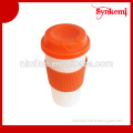 450ml Plastic coffee mug cup with lid